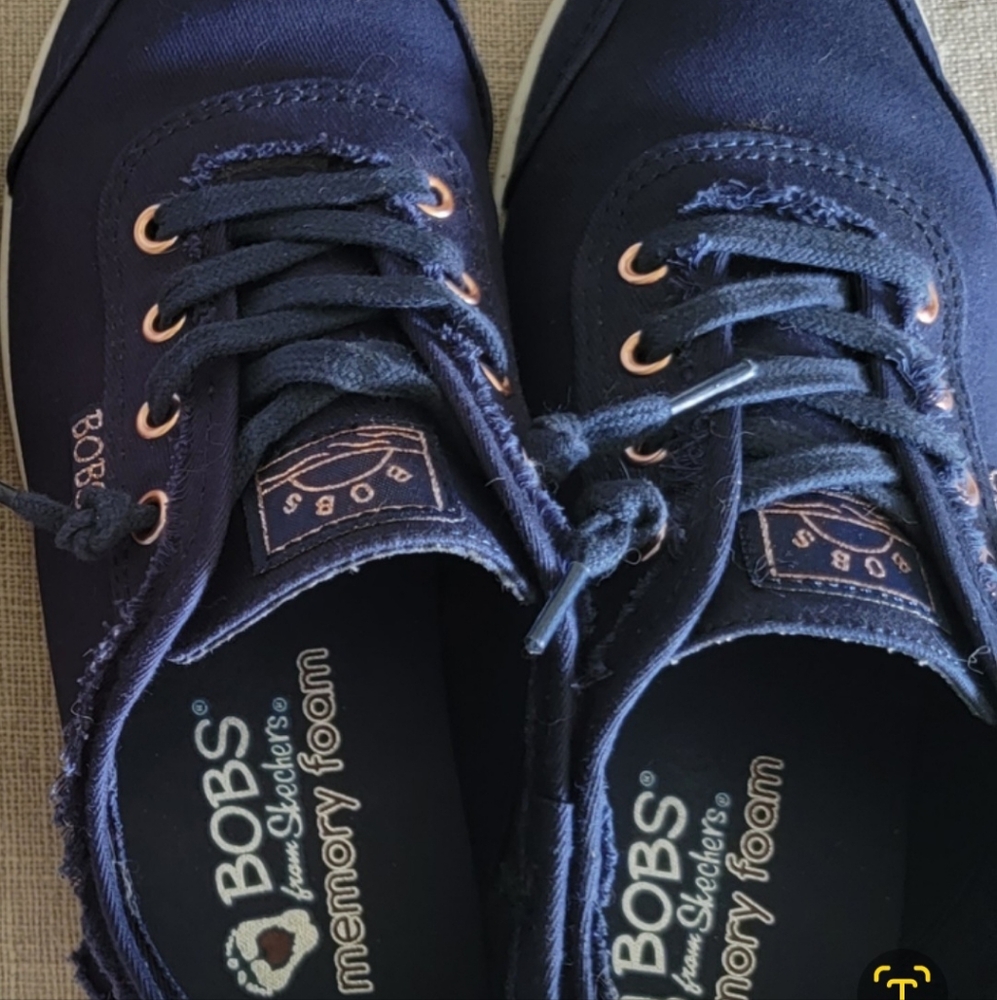 Skechers BOBS Womans Dark Blue Sneakers